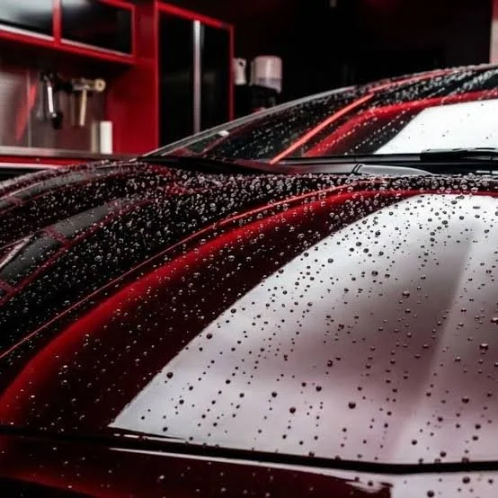 Red mustang following a ceramic coating in surprise, AZ