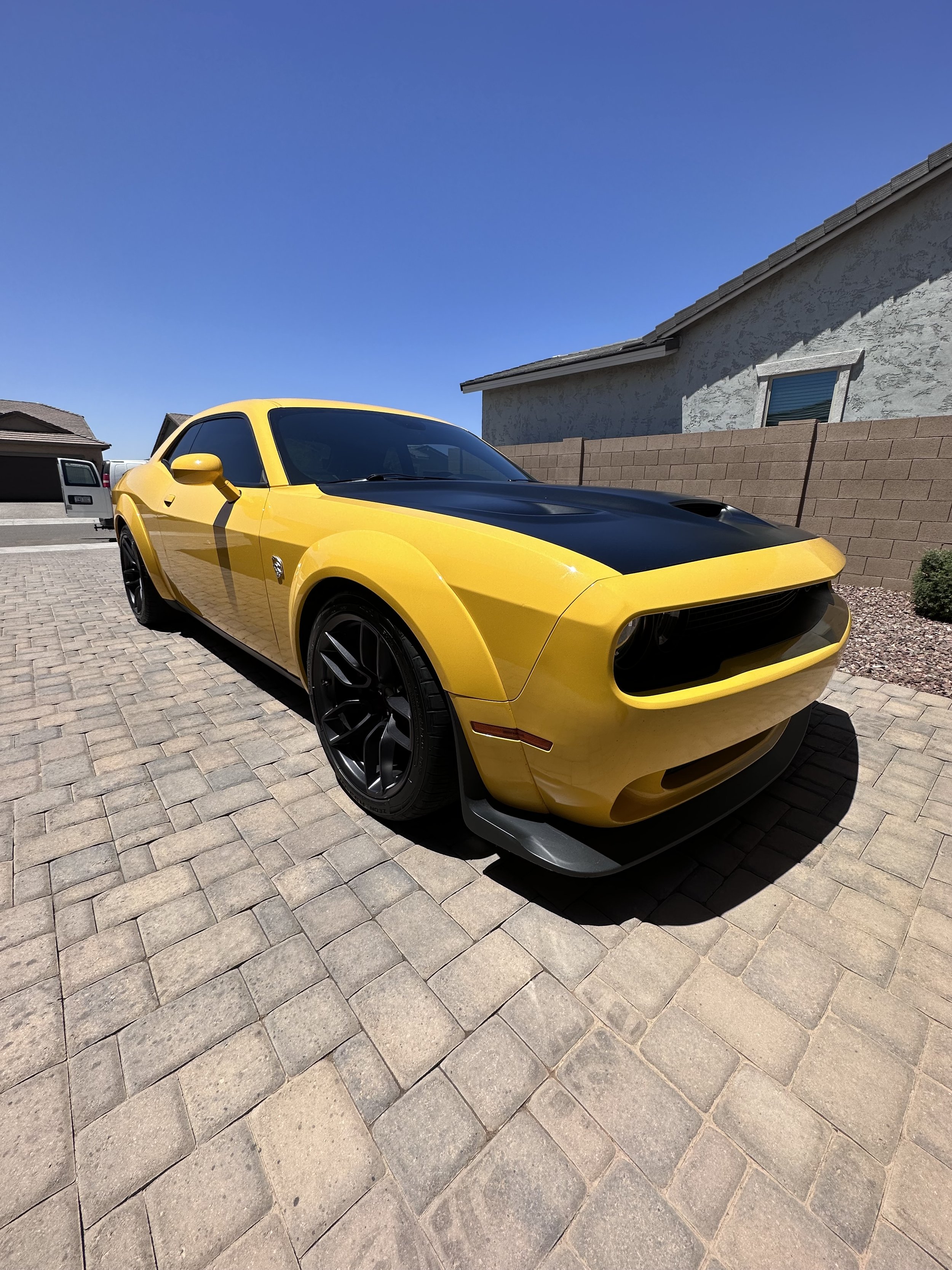 Dodge Challenger shining as bright as the sun after a maintenance detail in Goodyear, AZ