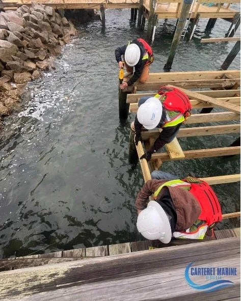 Behind the Scenes 🔍

Most people only see the finished dock.

What they don&rsquo;t see is the precision behind it: custom cuts, board layout adjustments, alignment checks, and crews making sure every detail ties seamlessly into the existing structu