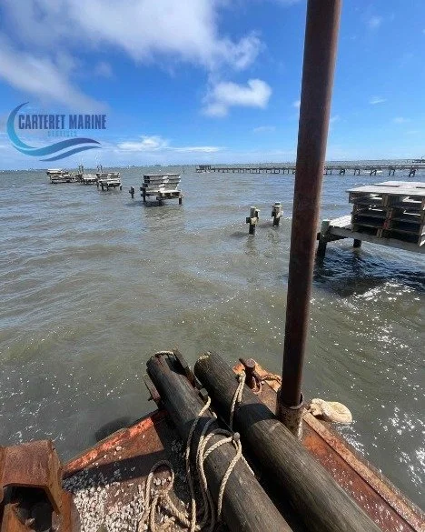 📍Progress update at Bay Run

The work behind the transformation. ⚓

Today's focus: demolition, barge operations, and pile removal. Sixteen piles pulled, materials cleared, and the site secured before heading in. Progress happens one step at a time, 