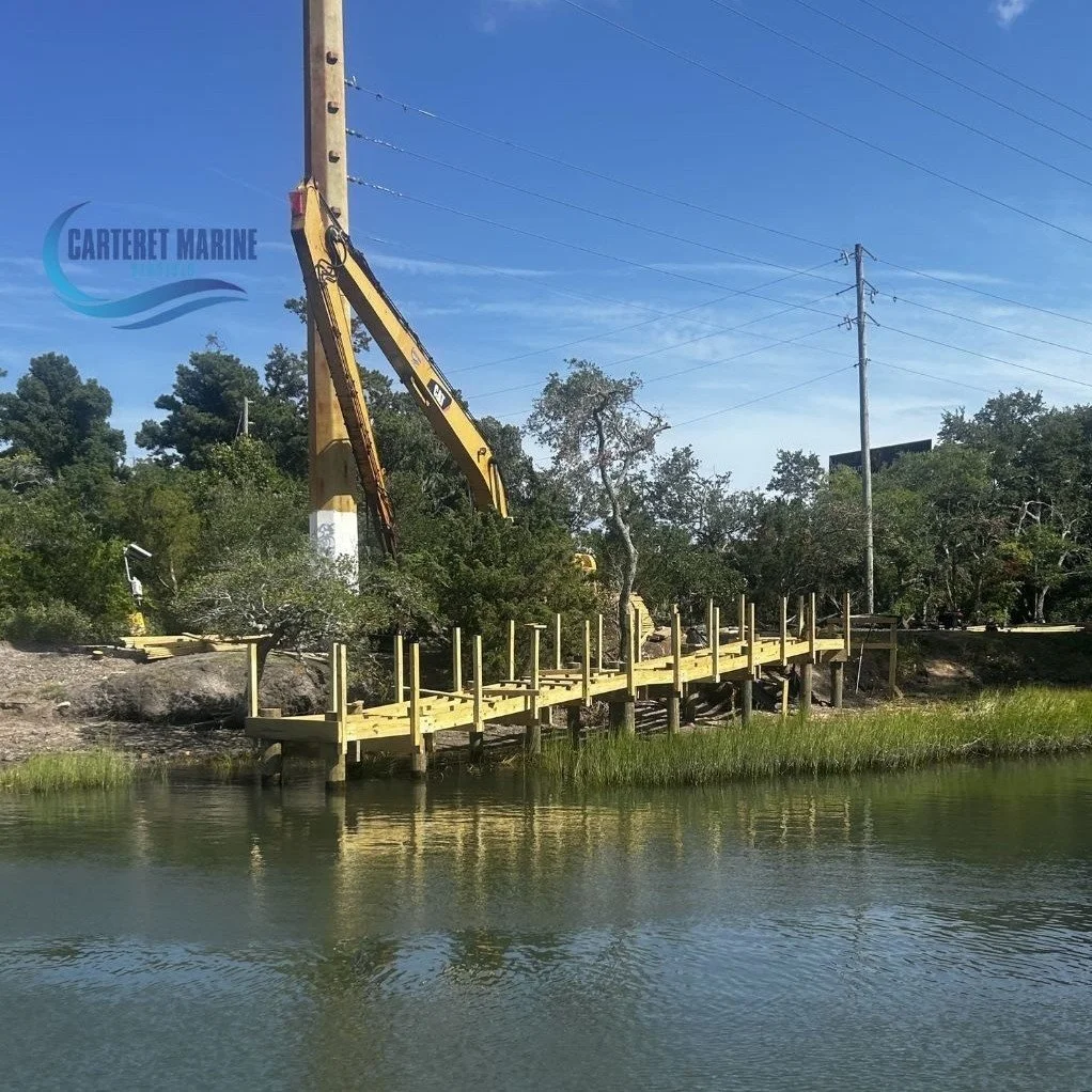Project Progress Update | Bradley Creek Kayak Launch 🚧

Another productive day on site! Our crew continued drilling and installing bolts for the handrail posts and drop girders, making steady progress toward completing the kayak launch. Every connec