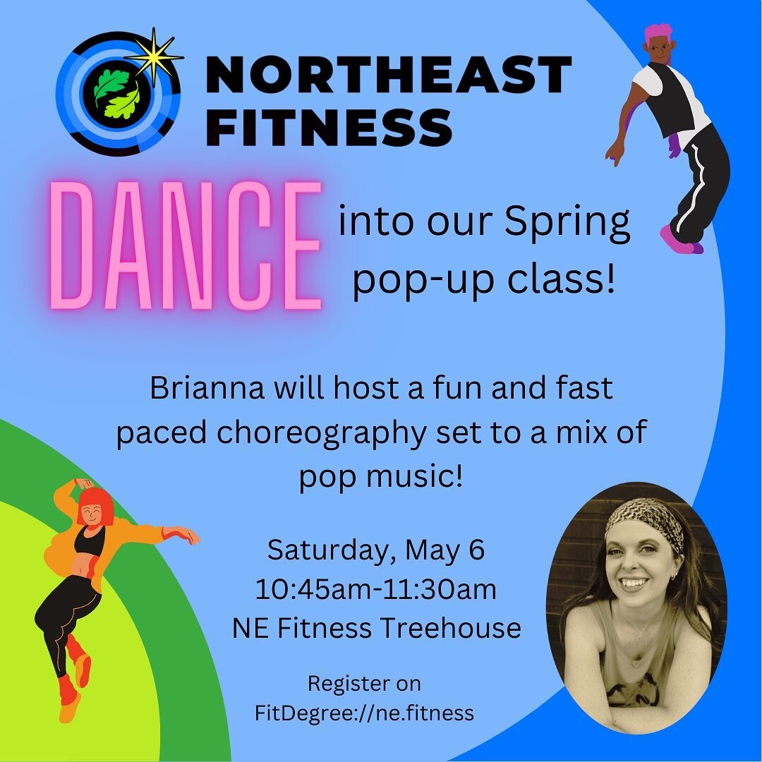 Dazzle! Sparkle! Slide into Spring Dance Pop-up! There are a few spots left for this fun cardio dance class with Brianna! Register on FitDEGREE https://ne.fitness  See you there! #dancefitness #northeastminneapolis #nempls #neminneapolis