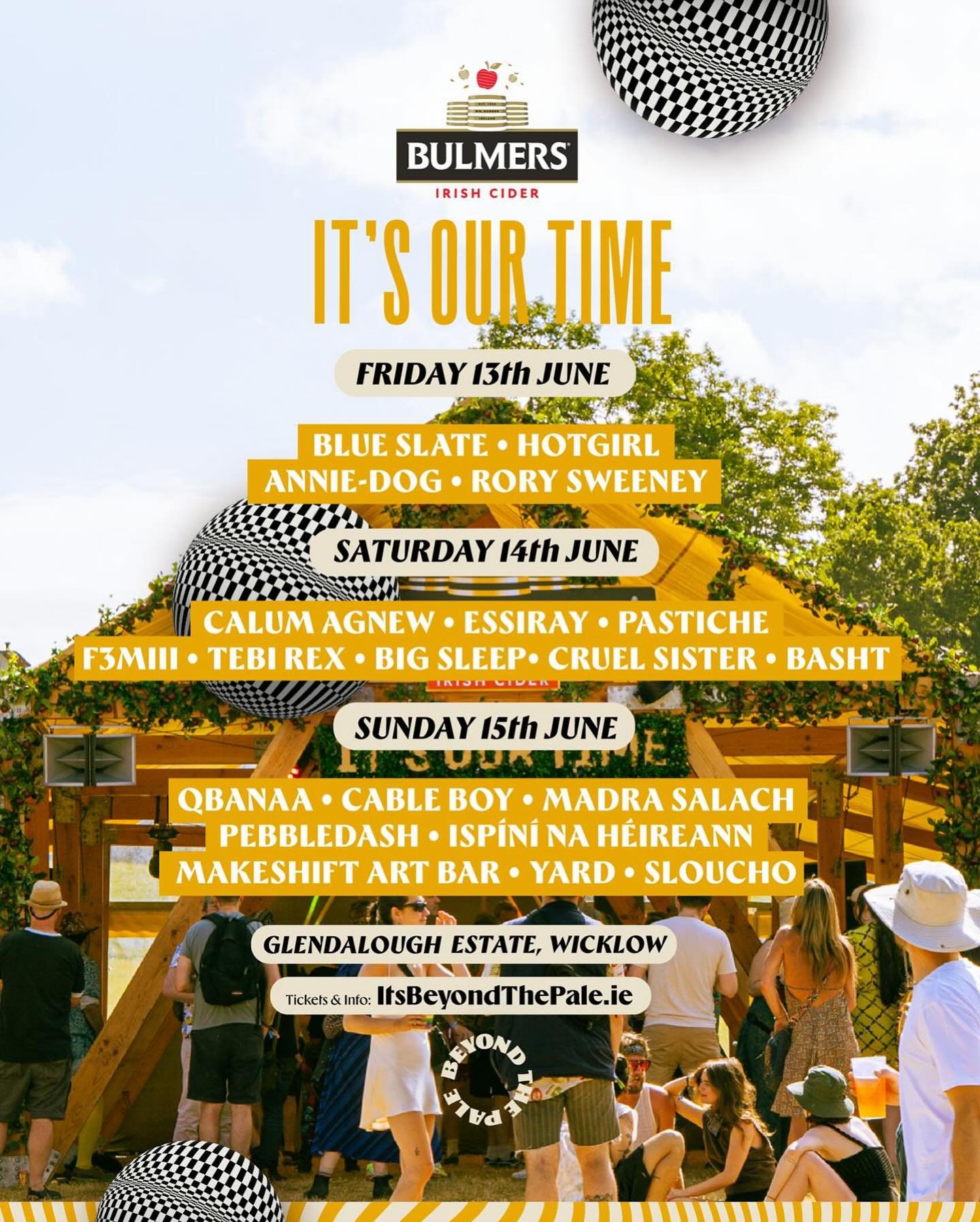 B I G  S L E E P  X  B T P

Delighted to have @bigsleepmusic announced for @beyondthepaleie festival playing the @bulmersireland It&rsquo;s Our Time Stage 

Saturday night June 14th 9pm

Let&rsquo;s go! #beyondthepale