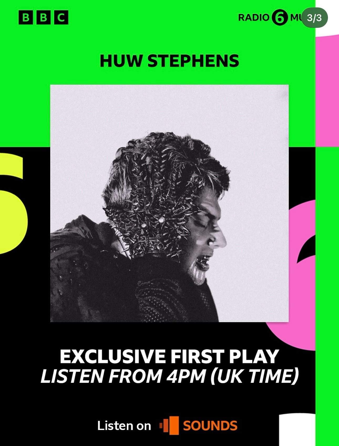 C H A L K 

It&rsquo;s a big week for @chalkband - their new single PAIN is out today, and @huwstephensdj has the exclusive over on @bbc6music at 4:30 so tune in

Then Friday they&rsquo;ll be supporting @fontainesband @kneecap32 in Belfast to 45,000 