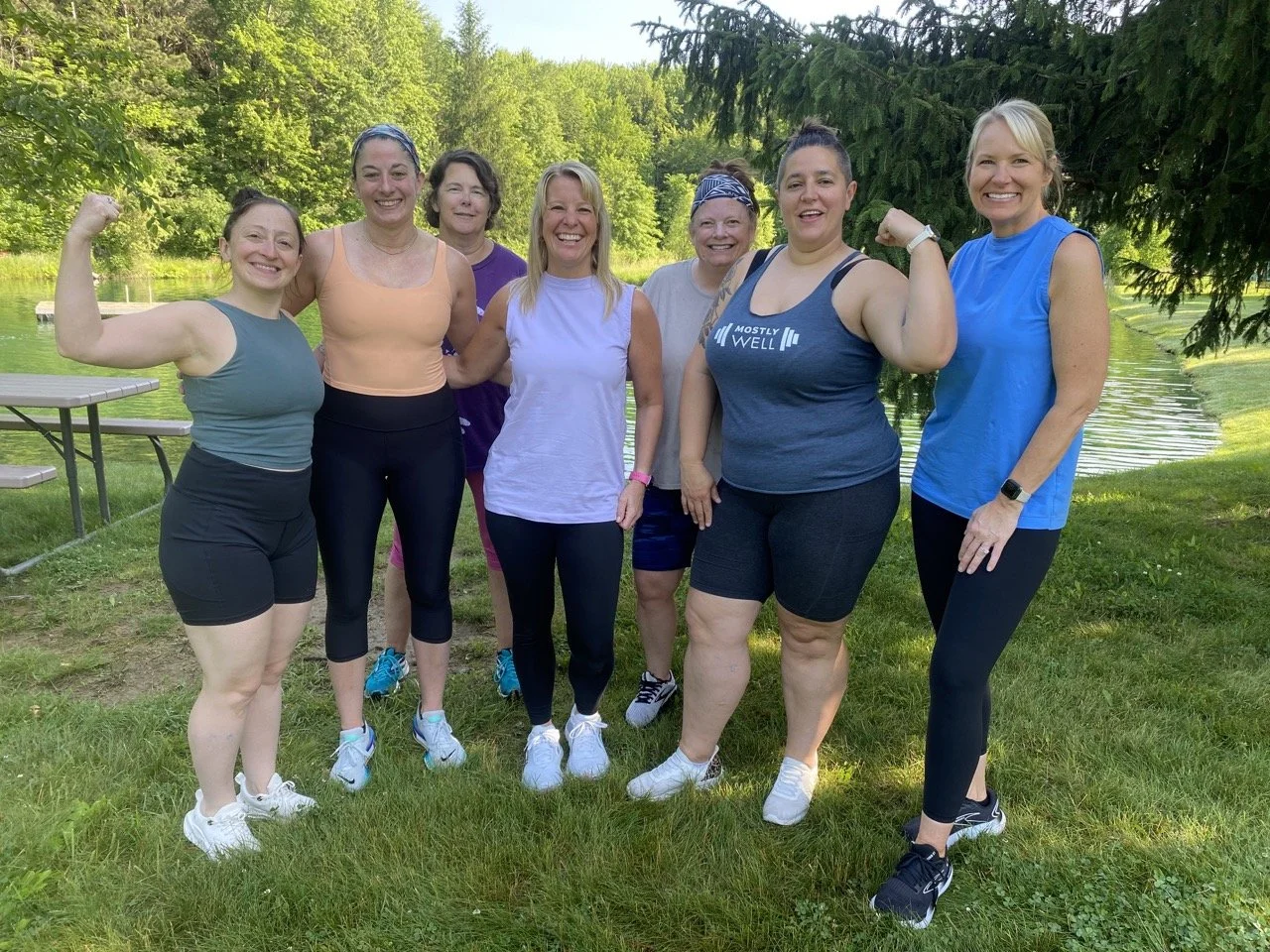 Women in their 40s and 50s get fit with Mostly Well