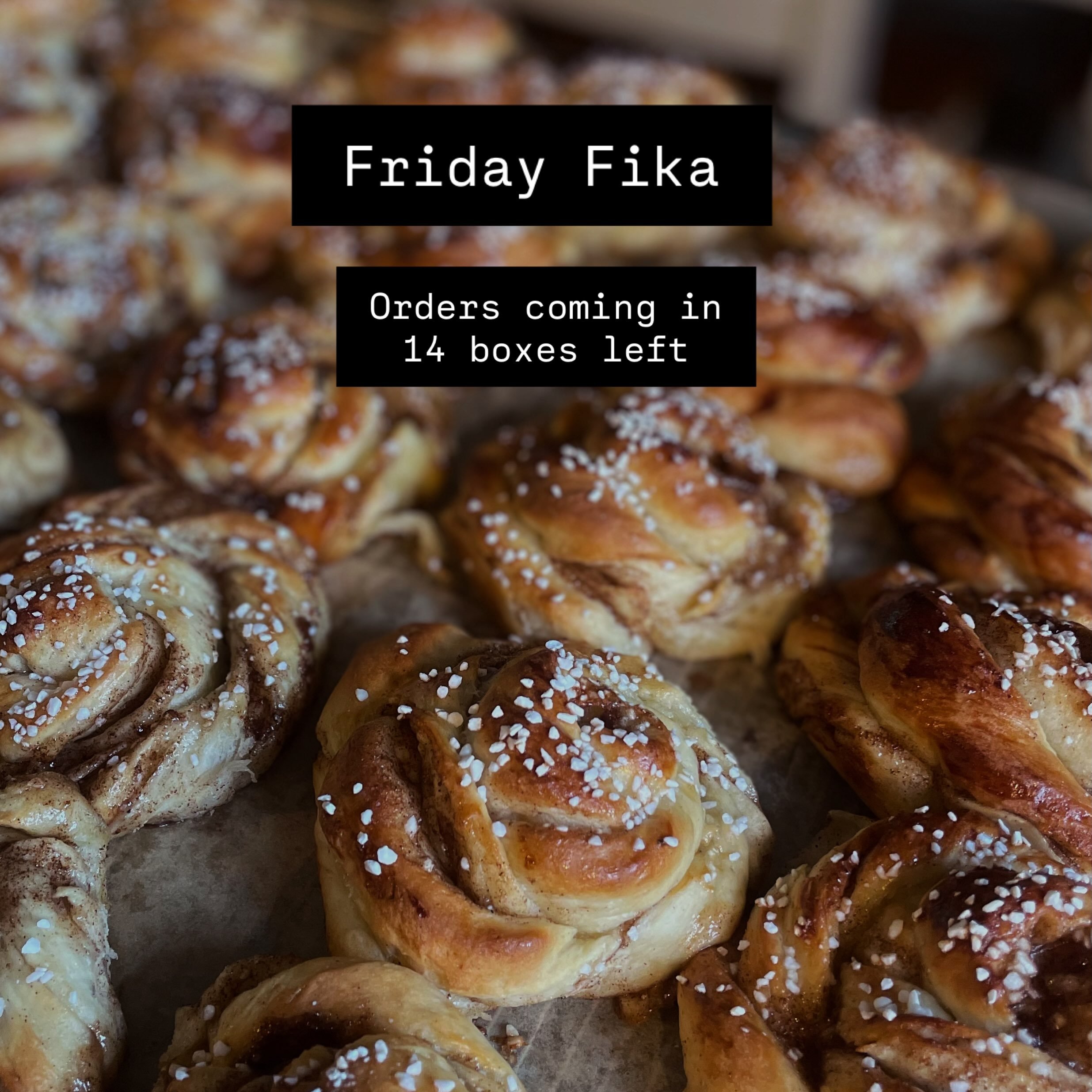 Get your box for next Friday Fika bun collection. 

Link in bio ☀️