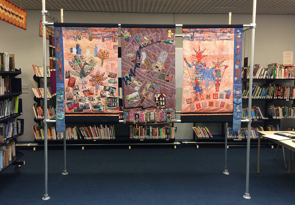 Maindee Stories in situ at Llyfrgell Maindee +