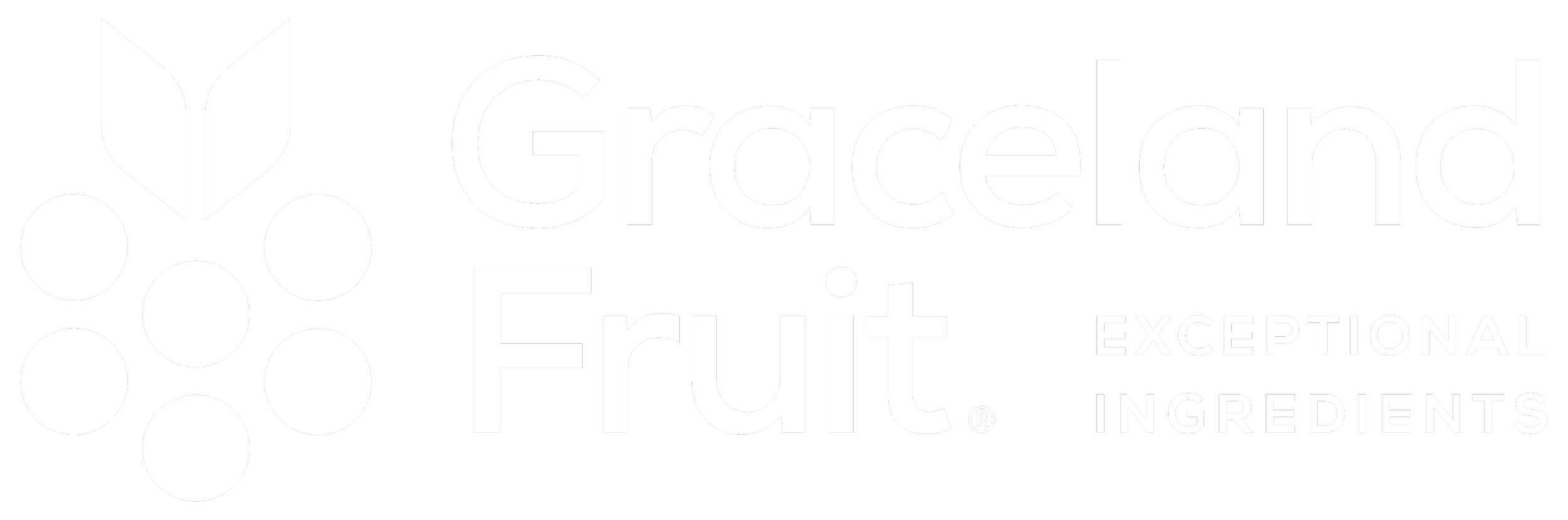 Grocery Fruit logo with a stylized bunch of grapes and text reading "Grocery Fruit" and "Exceptional Ingredients".