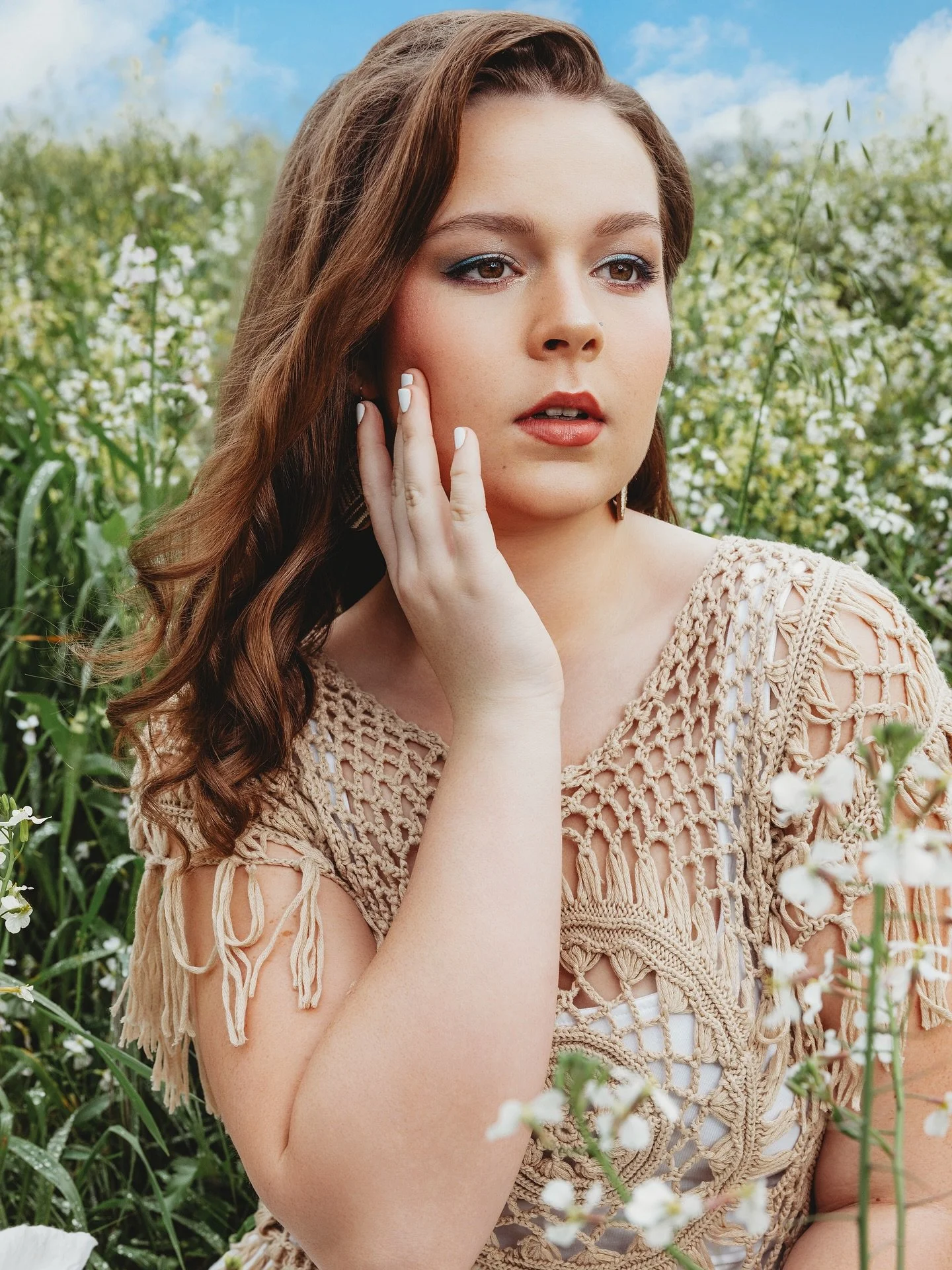 Spring has sprung in Sacramento, as have my allergies&hellip; but luckily beautiful @madi.markss1 is out here looking flawless while I&rsquo;m fighting for my life behind the camera! 😂 🤧 @hgrabin  @sgartistry  #laceymcarrollphotography  @seniorstyl