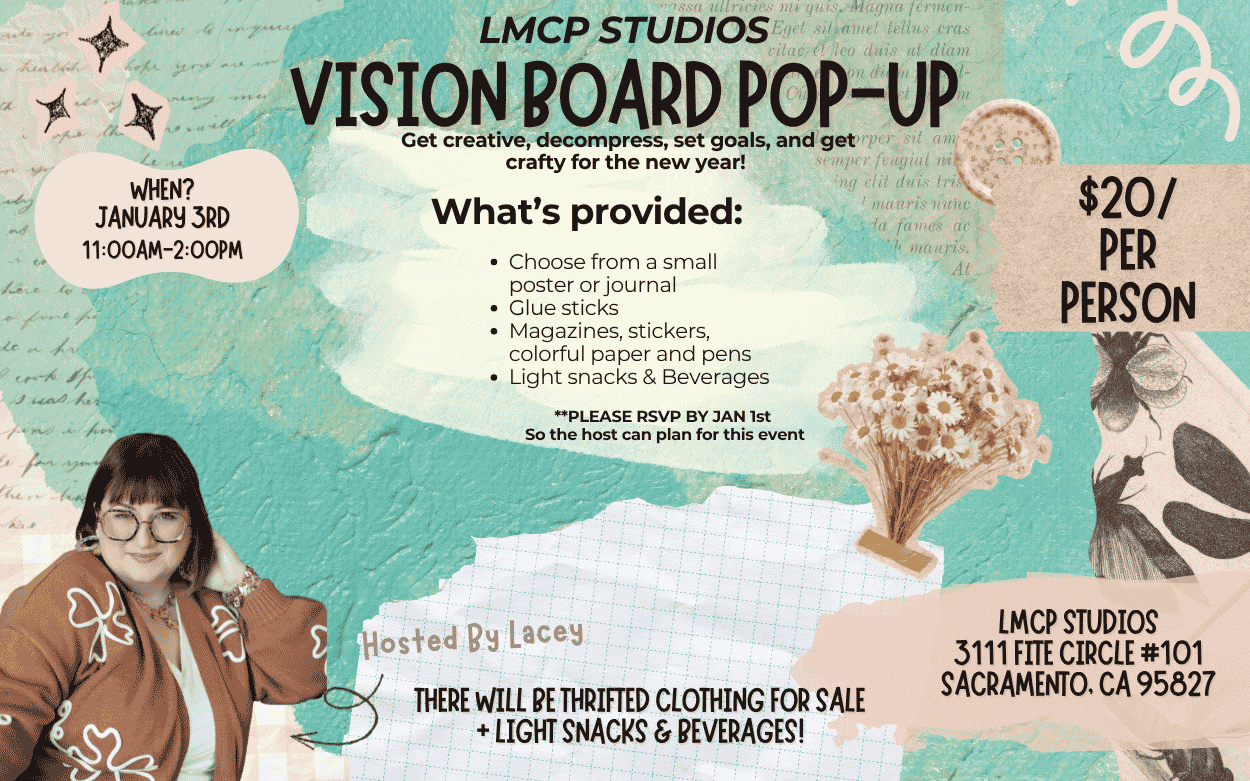 Vision boarding event and workshop in Sacramento 2027