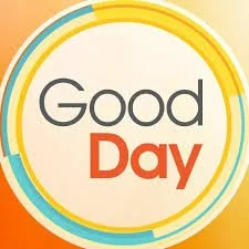 Colorful graphic with the words 'Good Day' in the center