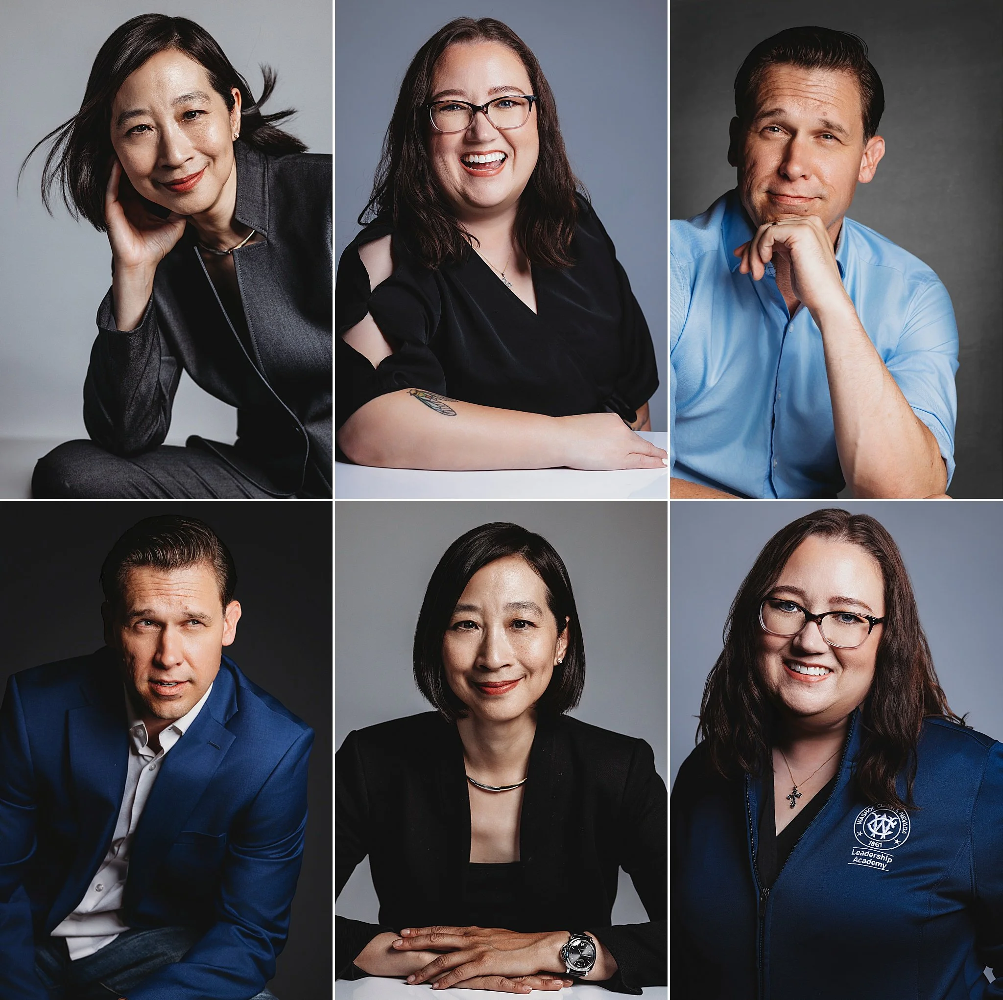 A collection of magazine worthy, natural, and dynamic Headshots from our special Headshot Day.