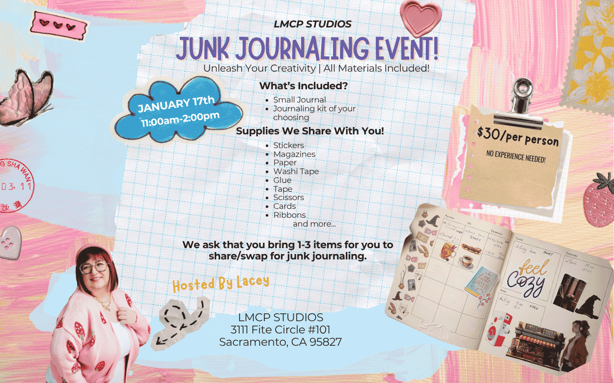 Junk Journaling event and workshop in Sacramento 2027