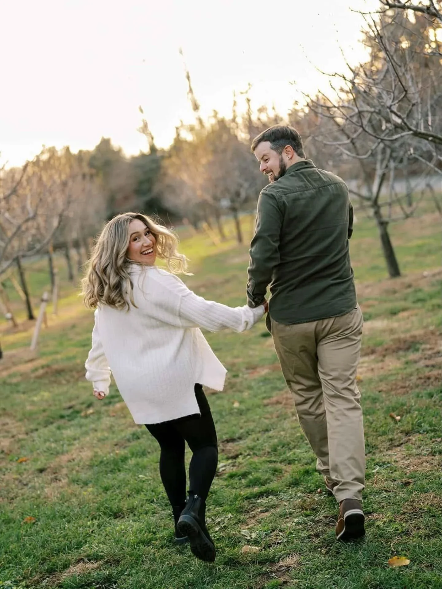 😍 Maddie and Steven made the most of every corner of our property for their engagement shoot! From The Farmhouse and Paddock to The Orchard and The Pond, these two explored it all! We can&rsquo;t wait to welcome them back for their wedding here next