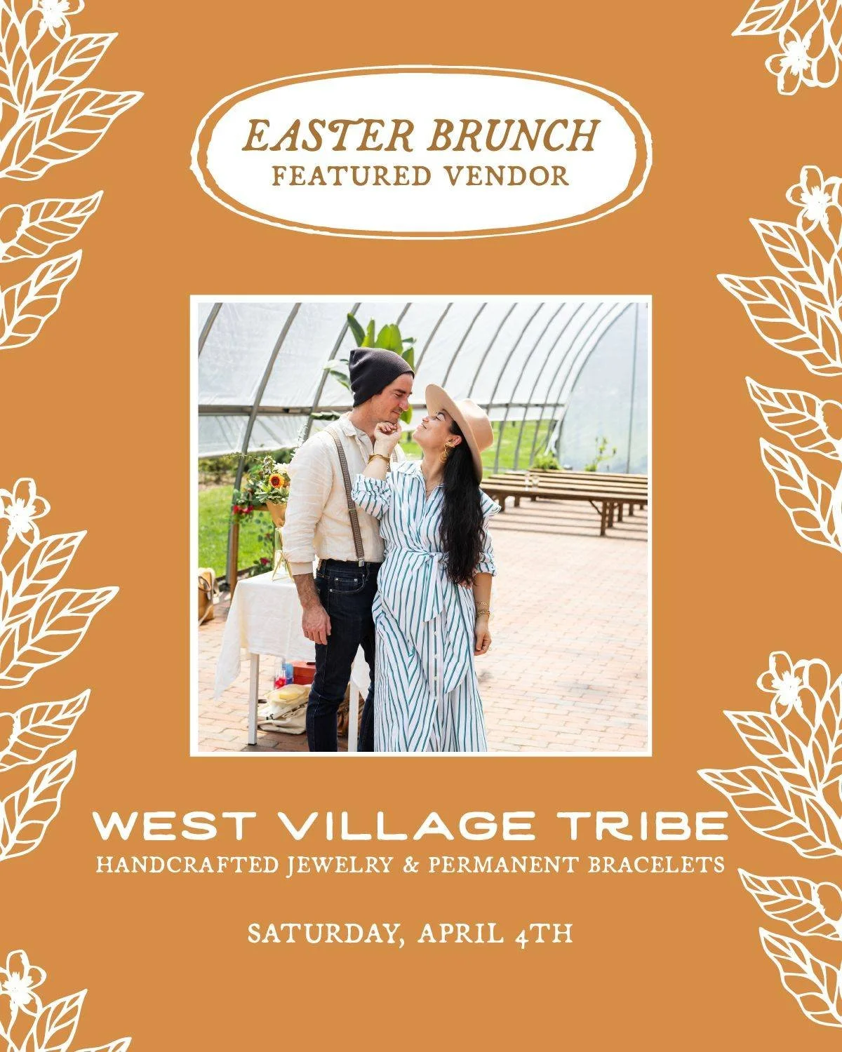💎 Another Easter Brunch featured vendor we&rsquo;re excited to welcome back: @westvillagetribe! They&rsquo;ll be bringing their collection of handcrafted jewelry and permanent bracelets, along with a selection of artisan pieces sourced directly from