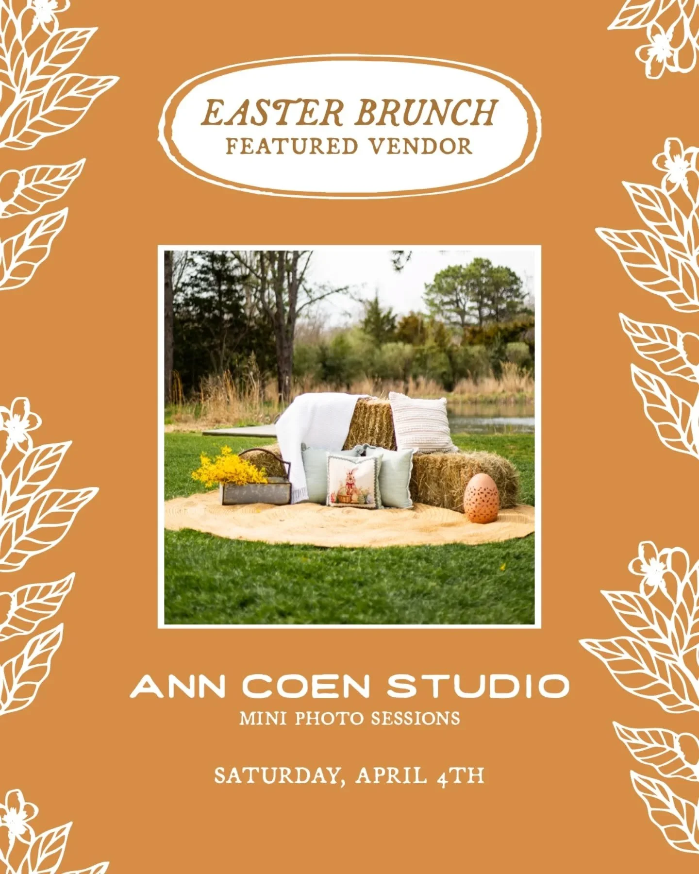 📸 Another one we&rsquo;re excited about this year: @anncoenstudio will be back for Easter Brunch!

The setup in the first slide was our backdrop from last year, and it ended up being a hit! Scroll for some sweet spring portraits @anncoenphotography'