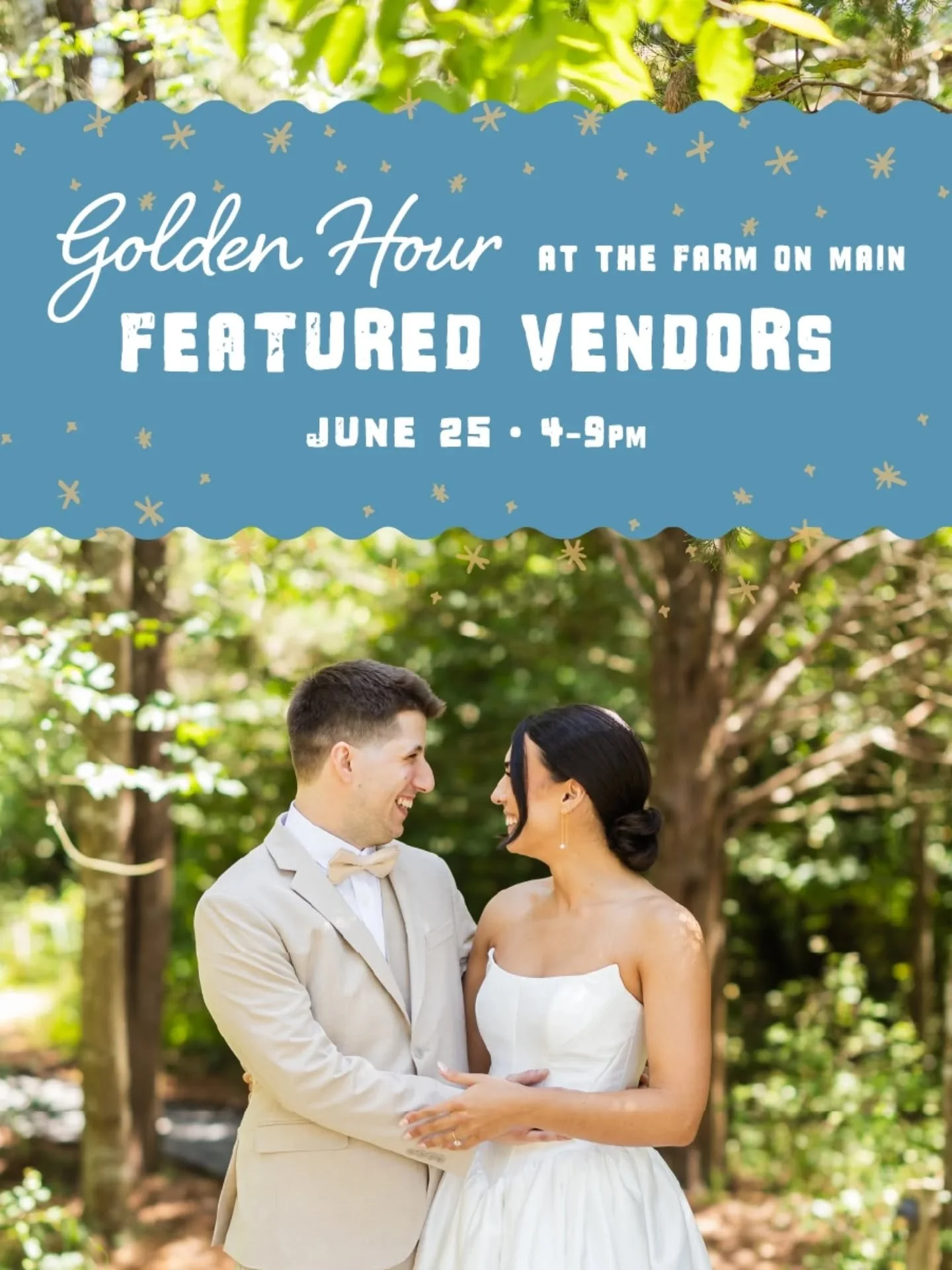 ✨ Golden Hour is officially less than two months out!

This year&rsquo;s vendor showcase is all about the experience, and that starts with the people bringing it to life. From the details to the dance floor, every part of a wedding day here is shaped