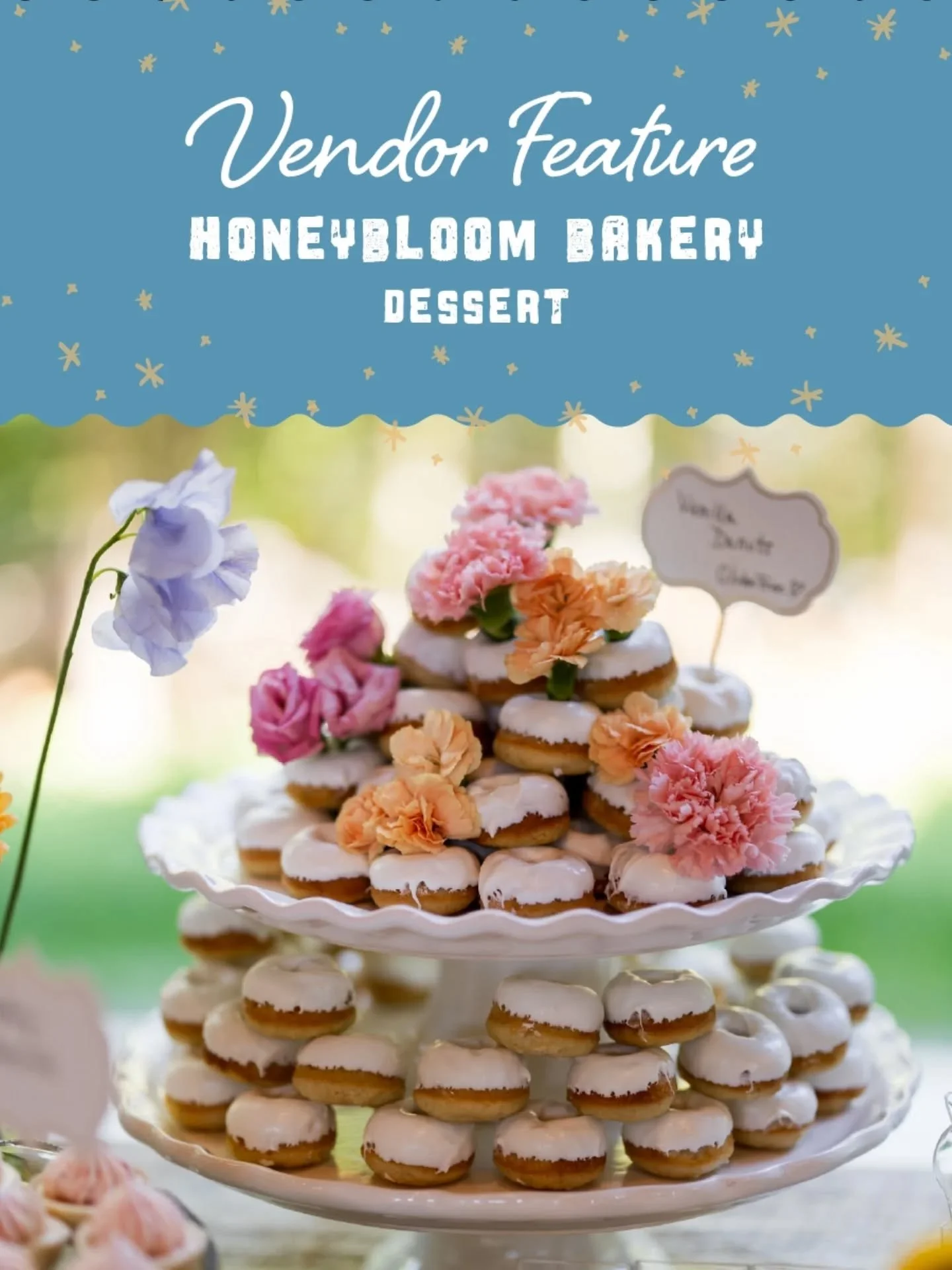 🧁 Next up on our Golden Hour Guest List: @honeybloom.bakery

From adorable sweetheart cakes to whimsical dessert displays that somehow look too pretty to eat (but are way too good not to), Honeybloom Bakery has become a favorite of couples and guest