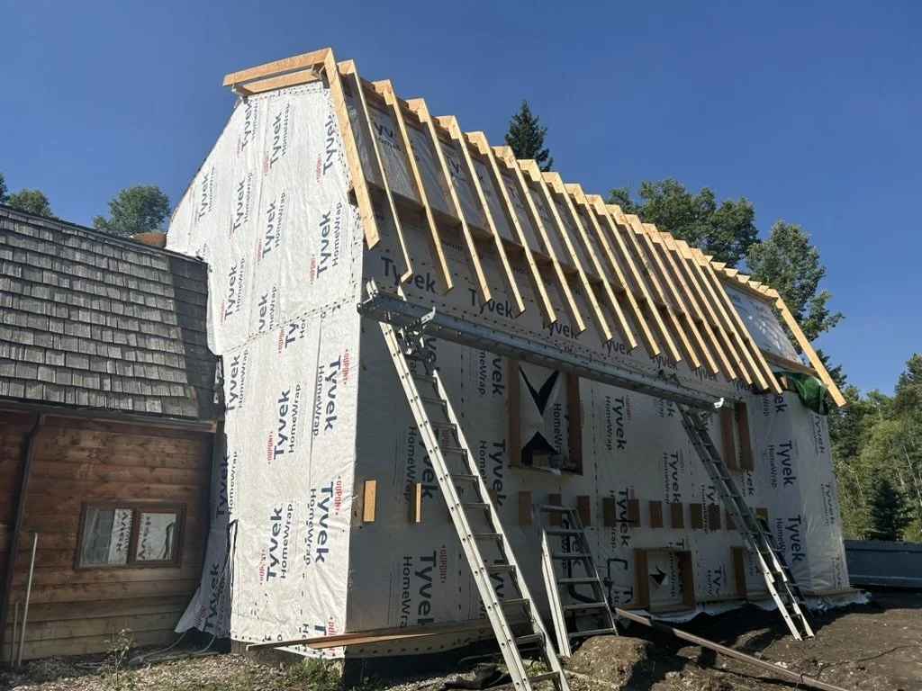 Bragg Creek Phase One Exterior Deep Energy “Chainsaw” Retrofit