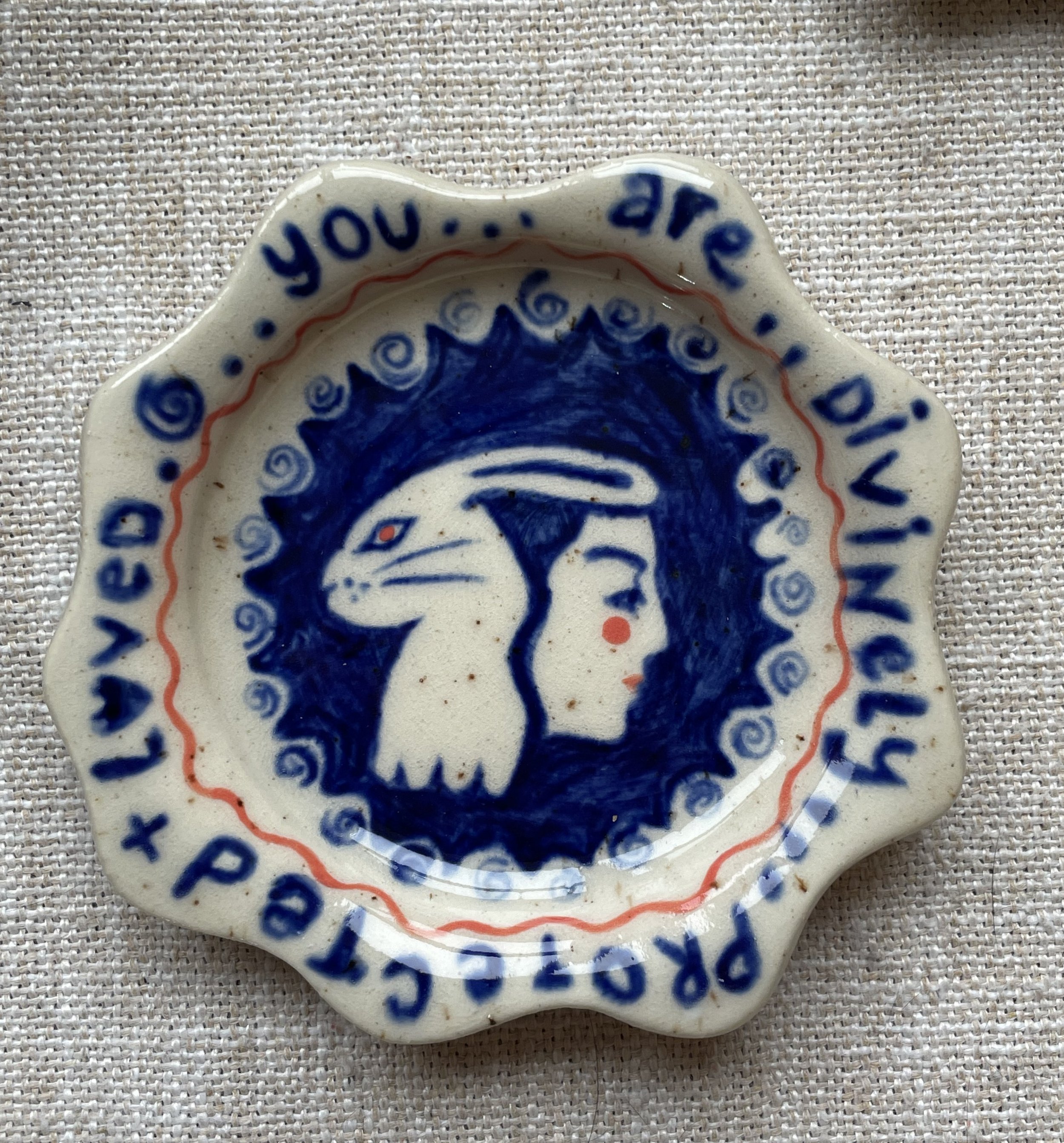 Divinely Protected & Loved Trinket Dish/Ashtray