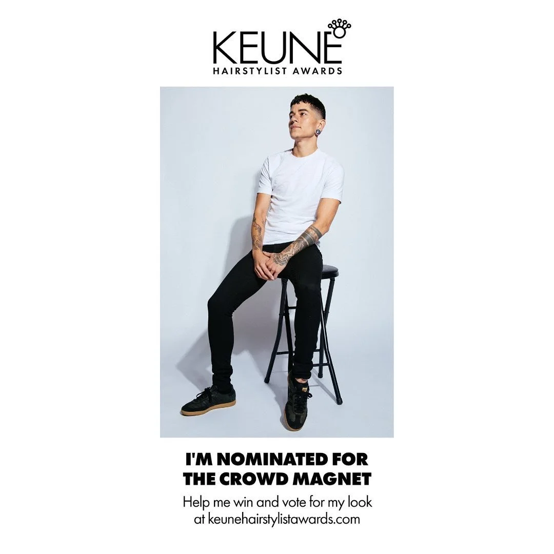 Jackie was nominated for a hairstylist award! They submitted this photo on a whim and actually have a shot ☺️

PLEASE go vote for them and share with your friends! It would make their queer little heart so dang happy! 

Link in bio.