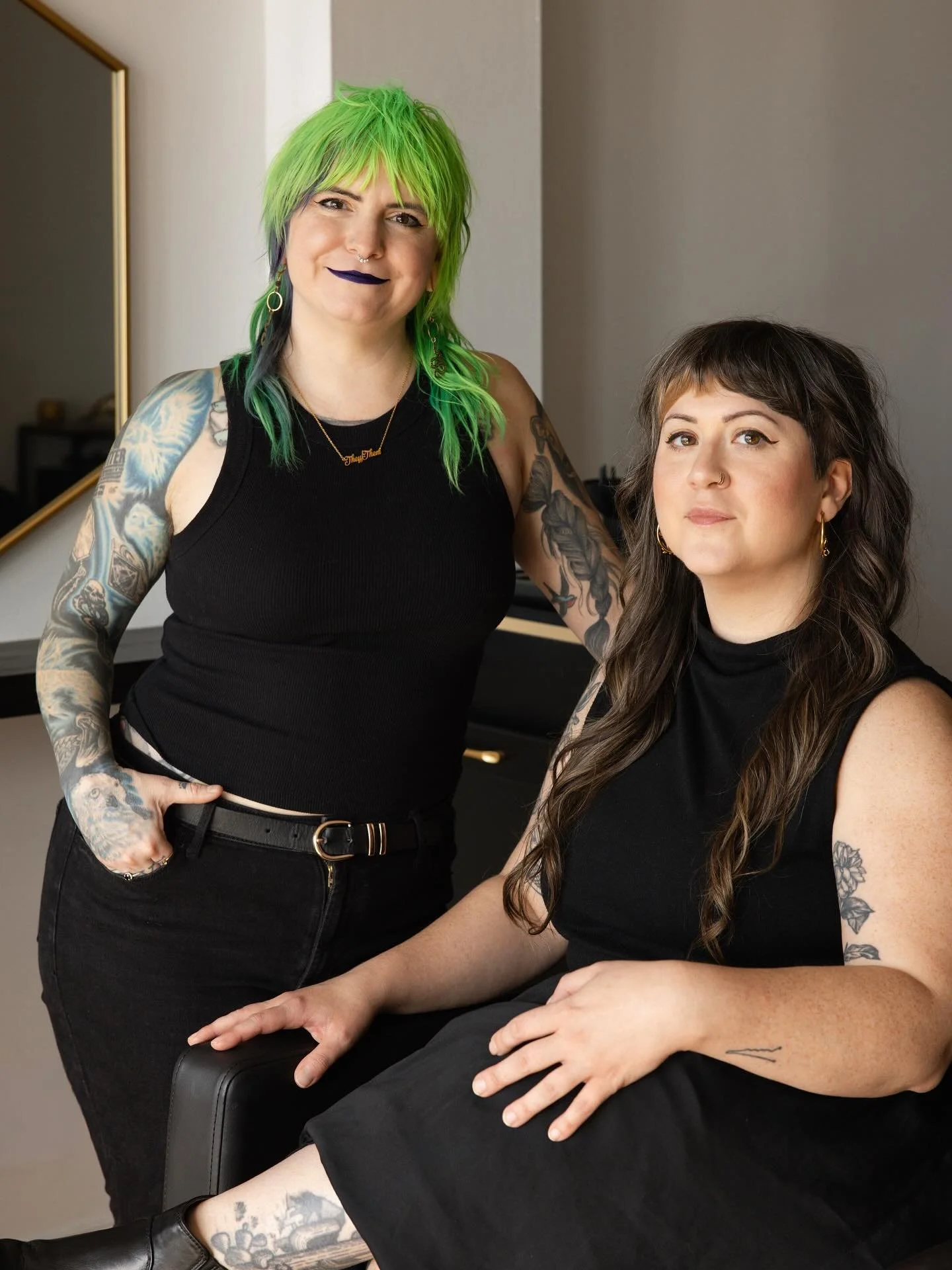 What started as two stylists sharing a silly little dream (and one chair) has grown into a full-blown creative space rooted in artistry and belonging.

Here&rsquo;s to the next chapter of great hair, wild conversations and so much fucking joy 🌿