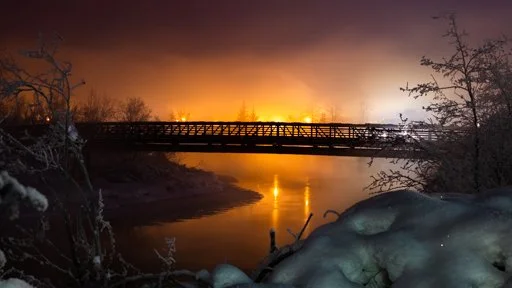 Ice Fog in Light and Dark