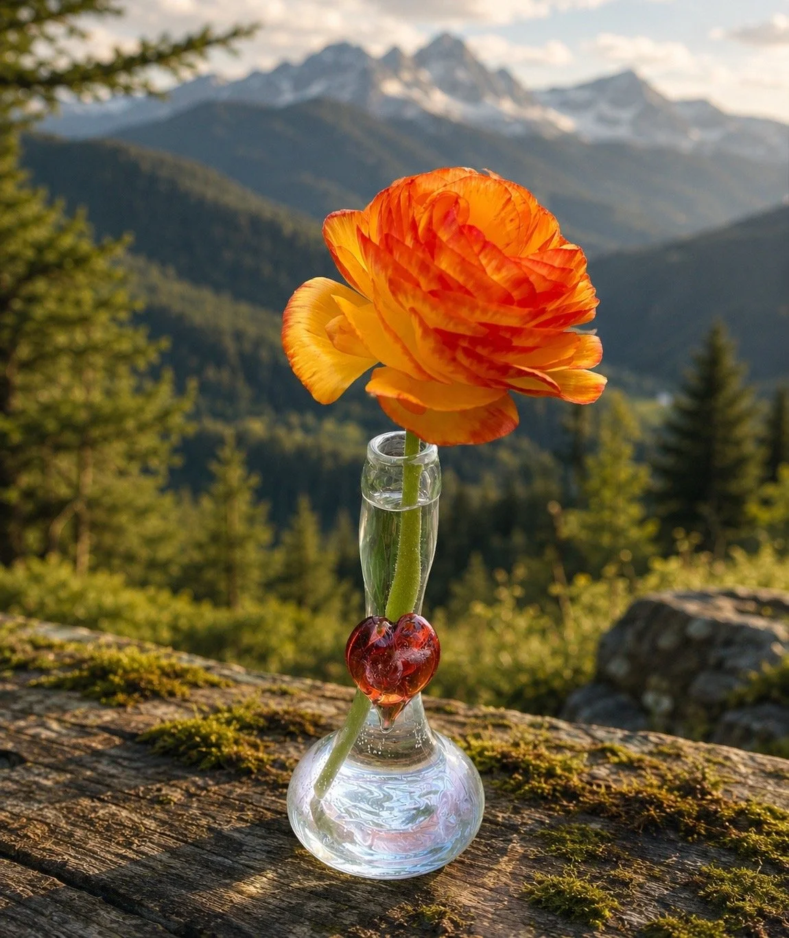 Heart Cremation Memorial Vase