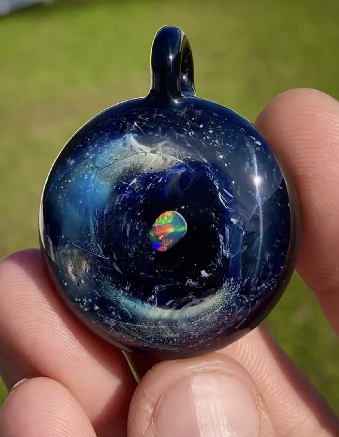 Heaven Opal Cremation Memorial Pendant