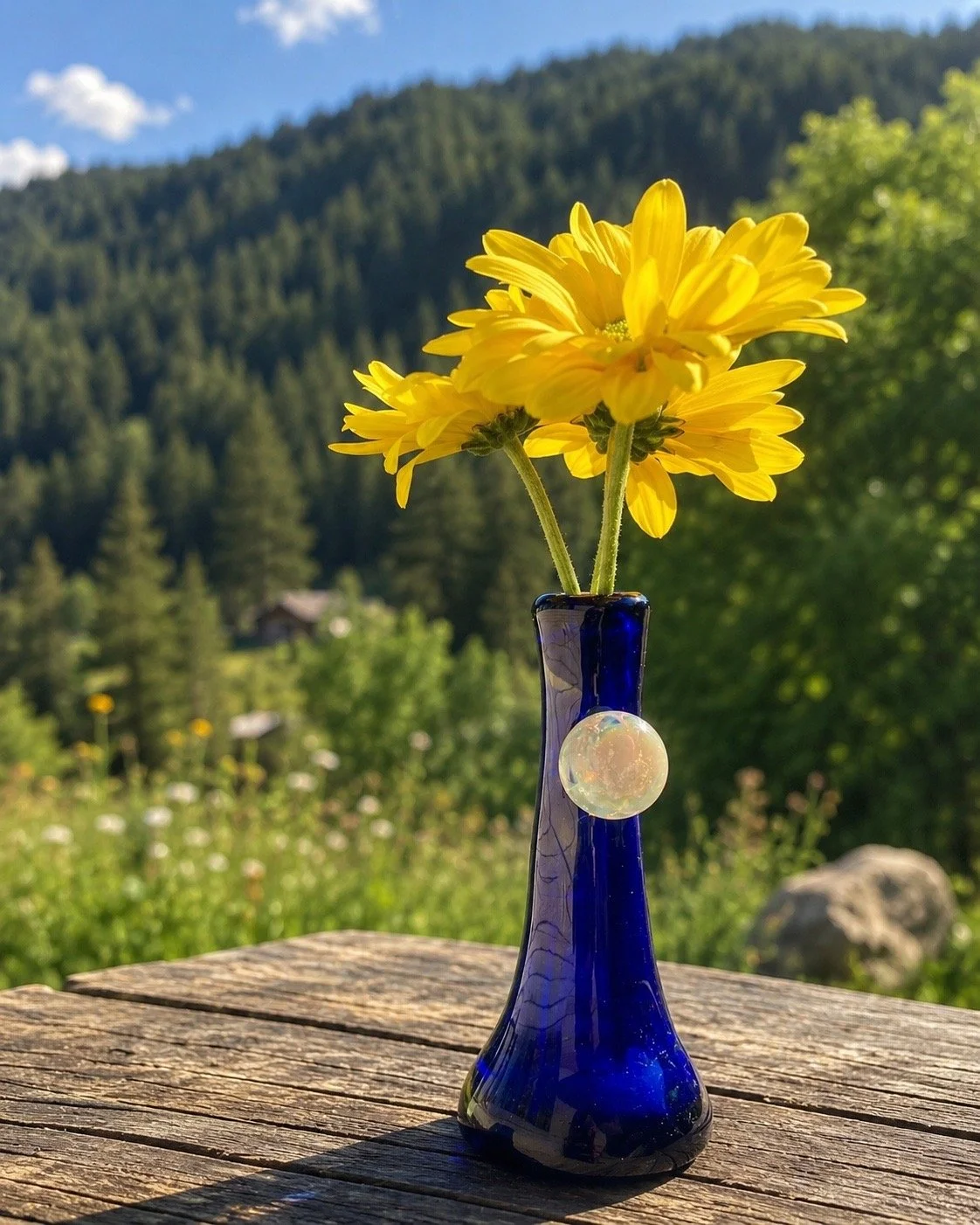 Single Stem Moon Vase