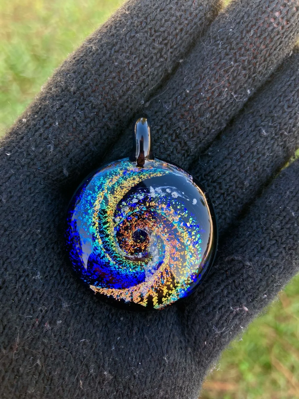 Rainbow Pendant Cremation Memorial | David Contreras Glass — David
