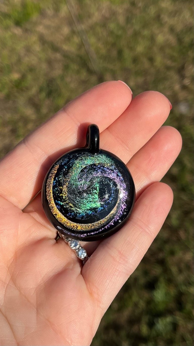 Rainbow Cremation Memorial Pendant