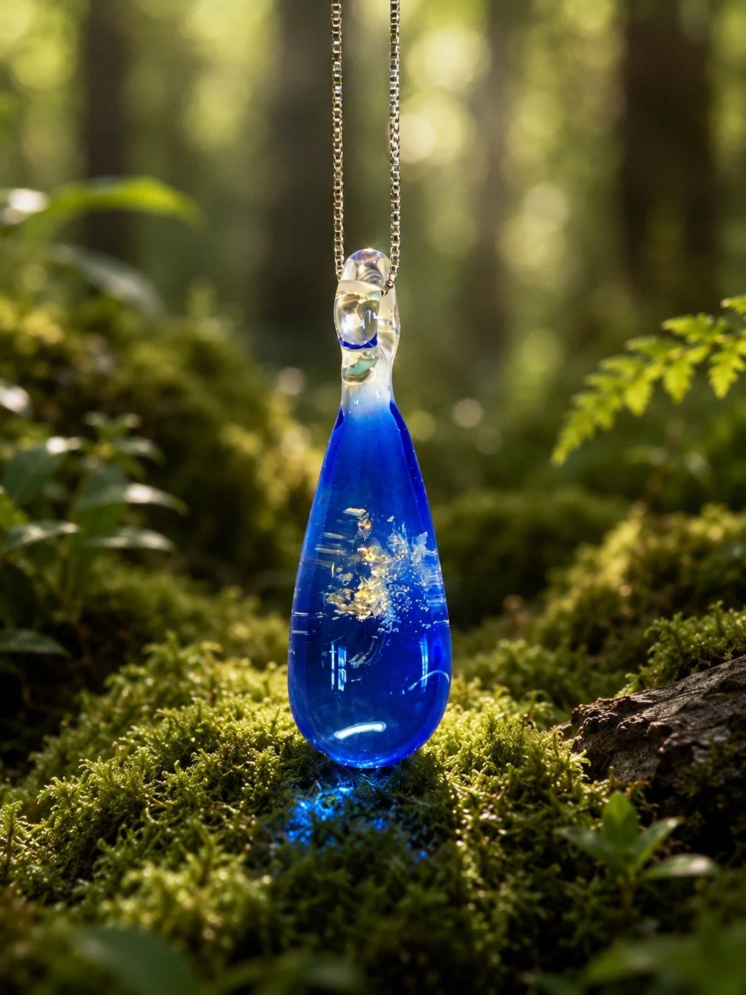 Teardrop Cremation Memorial Pendant