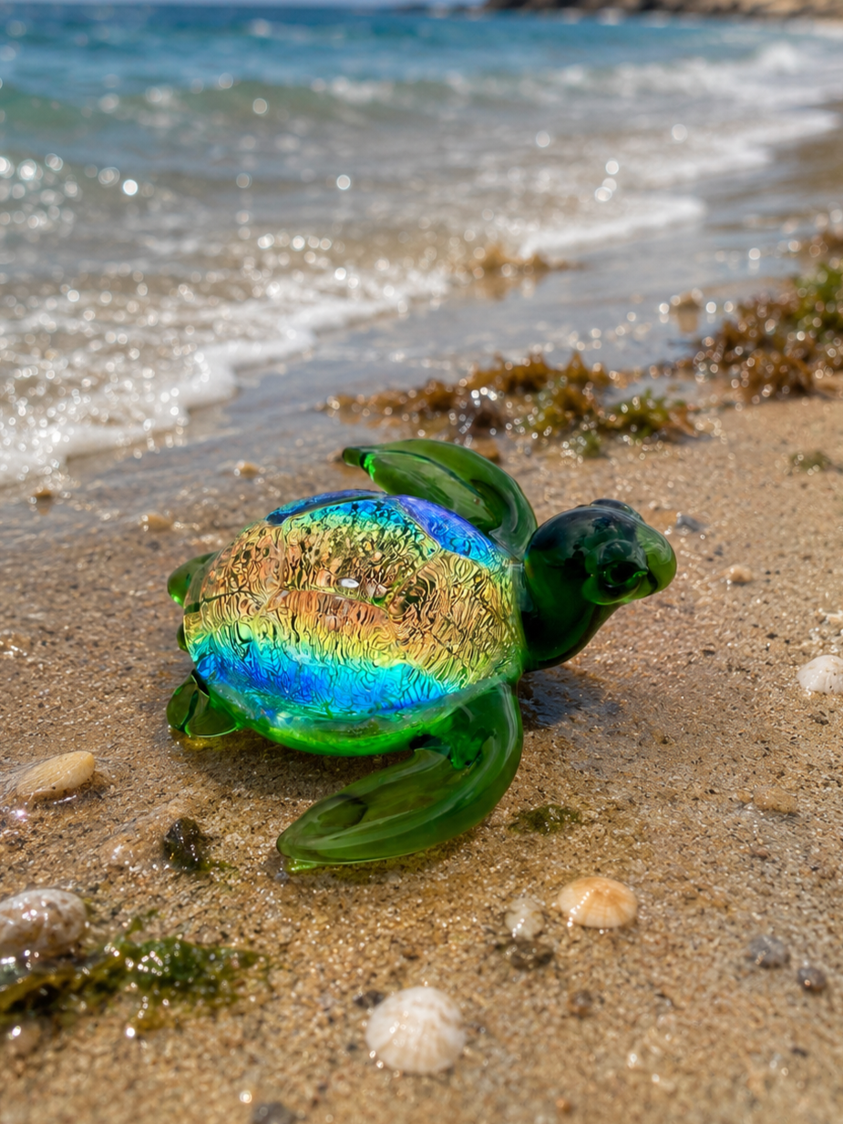 Dichro Sea Turtle Cremation Memorial Sculpture