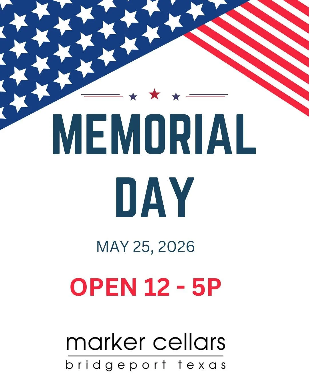 Open Memorial Day 