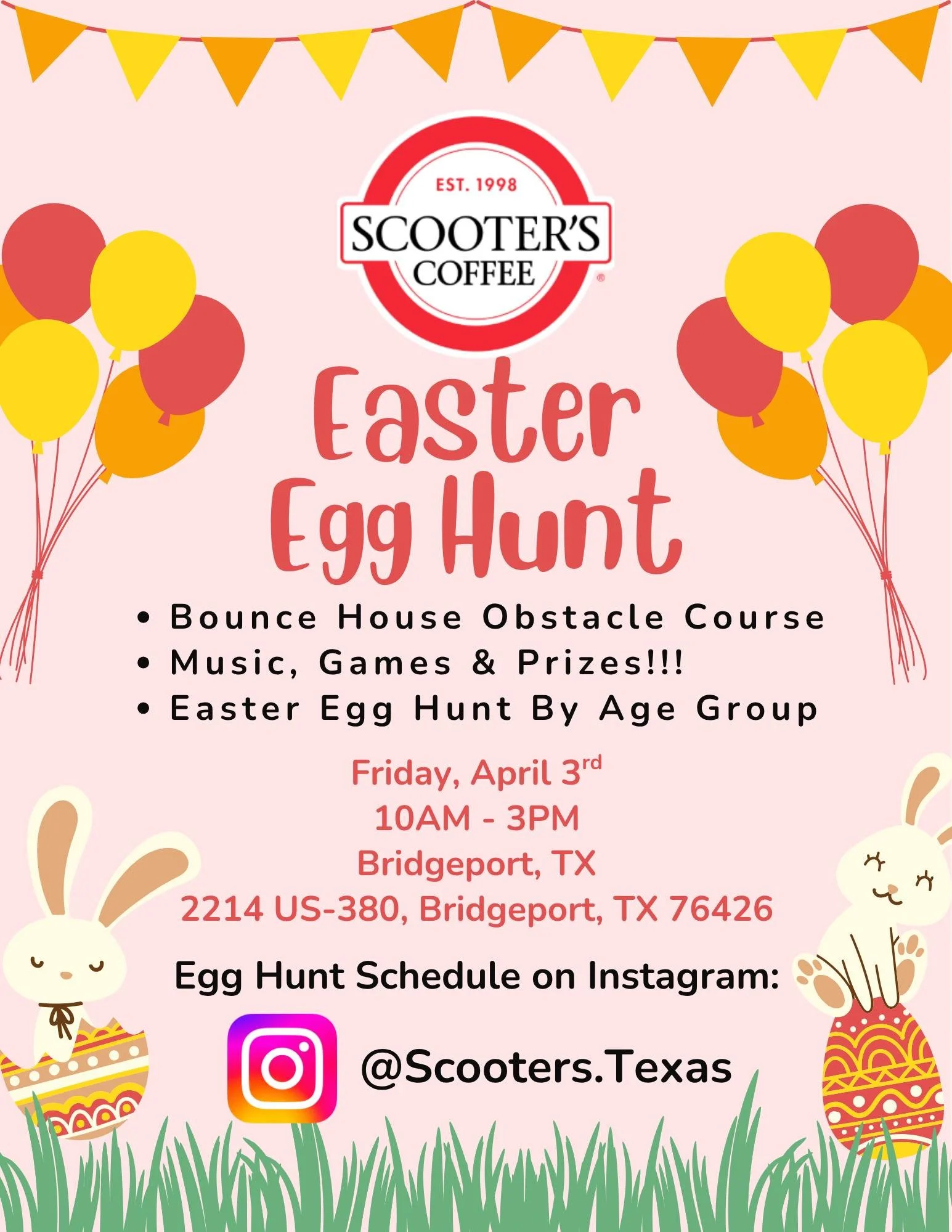  Easter Eggtravaganza at Scooter's Coffee