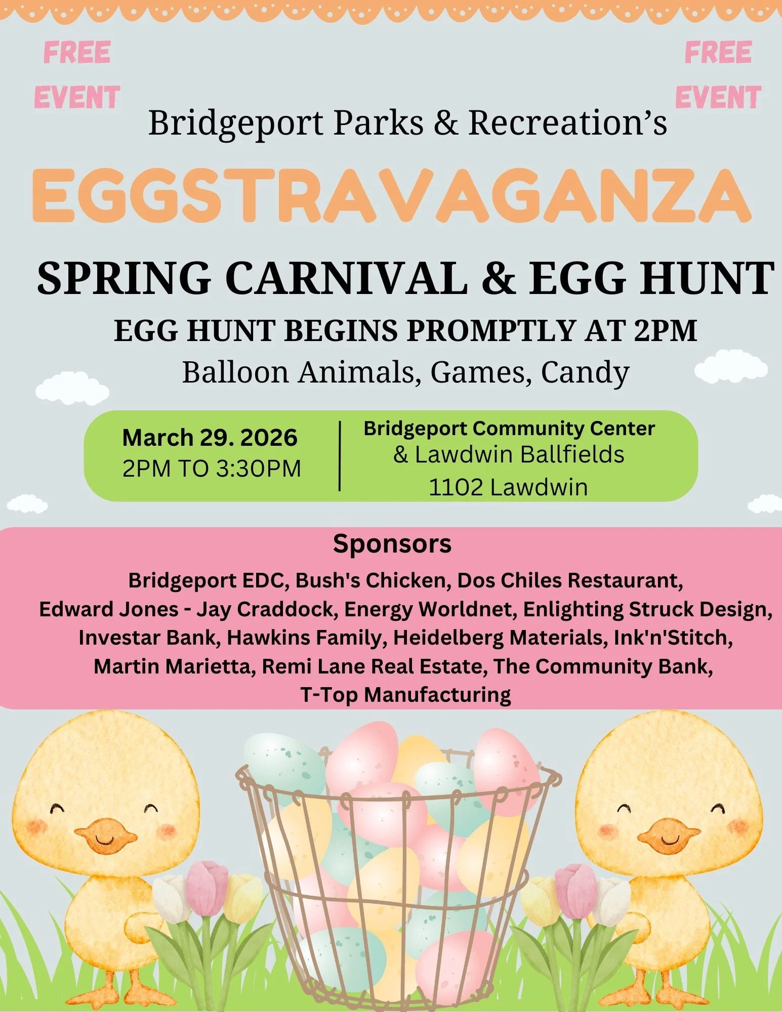 Eggstravaganza Spring Carnival &amp; Egg Hunt