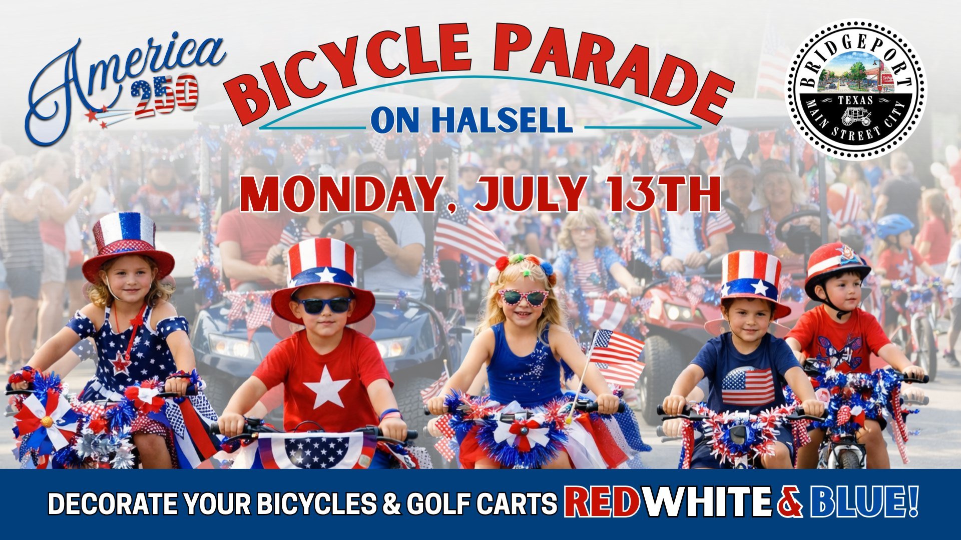 RED, WHITE &amp; BLUE Bicycle Parade