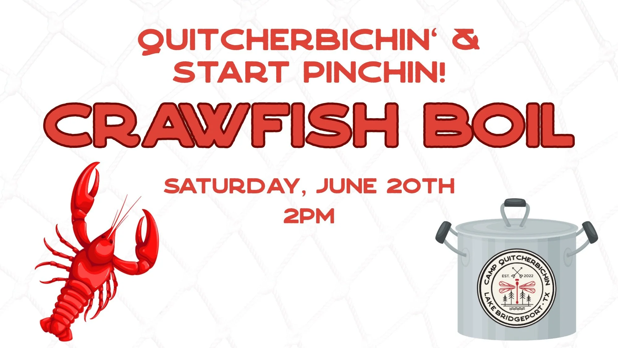 Quitcherbichin’ and start pinchin’! 