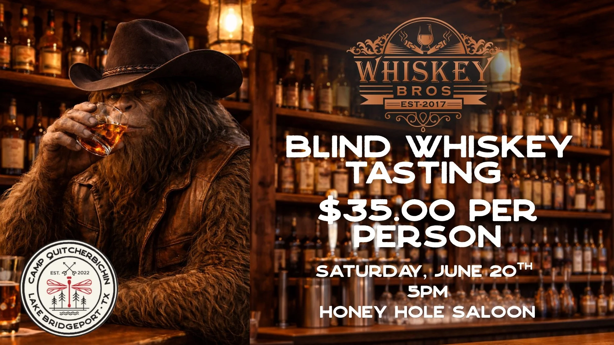 Whiskey Tasting at Camp QYB