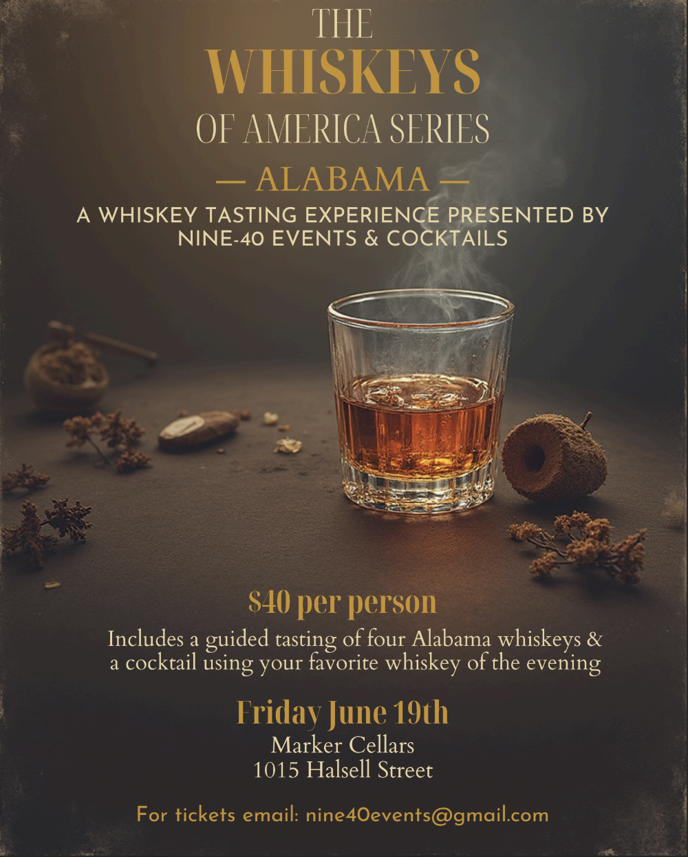 The Whiskeys of America Series at Marker Cellars 
