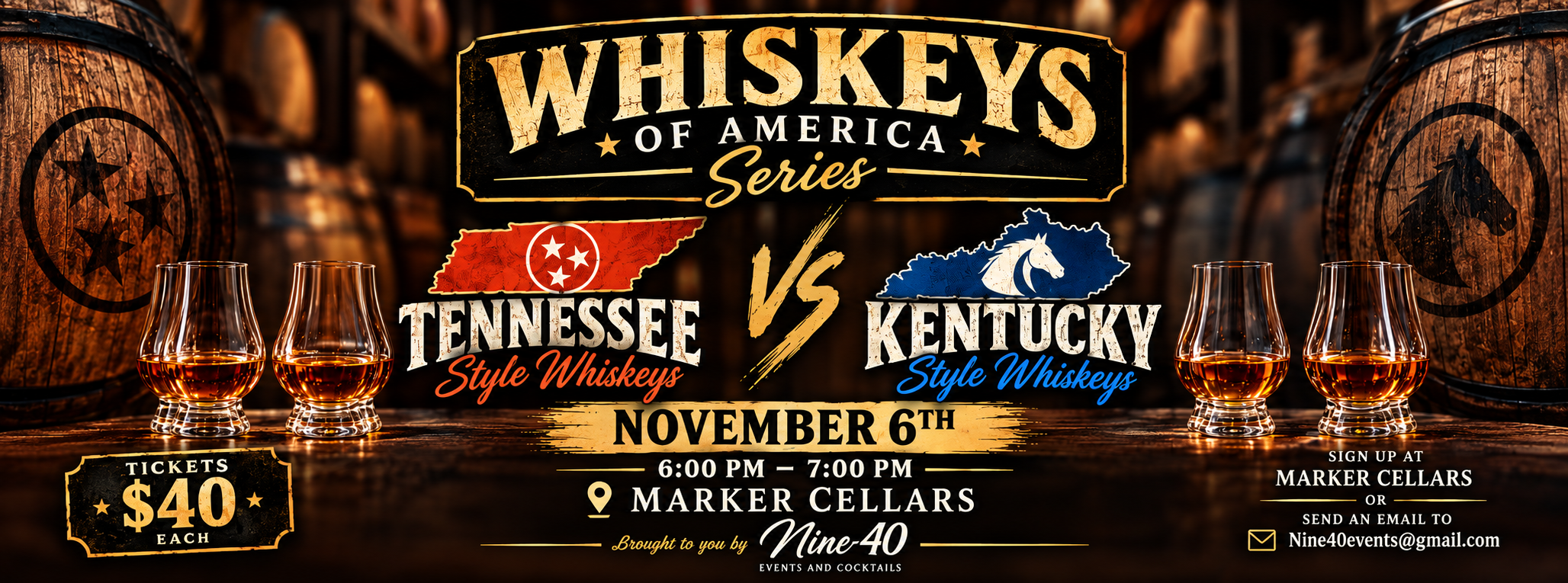 WHISKEYS OF AMERICA: TENNESSEE vs. KENTUCKY