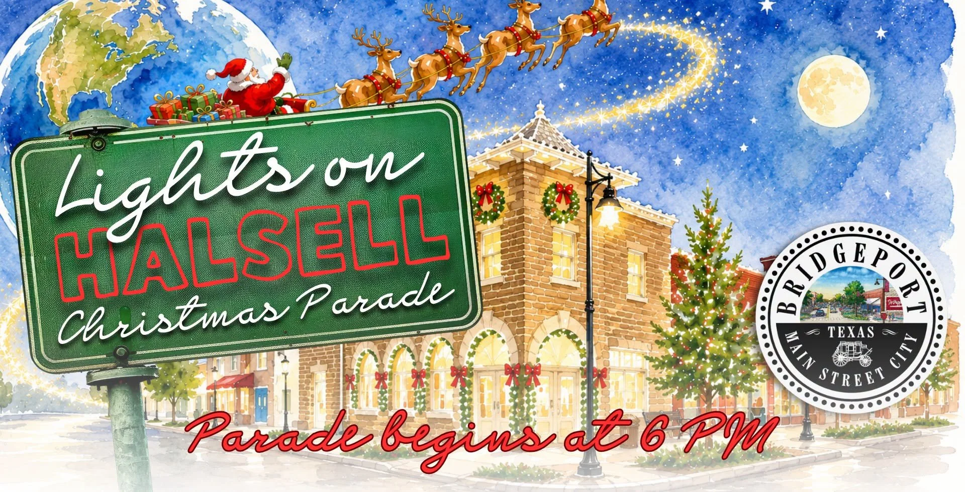 Lights on Halsell Christmas Parade