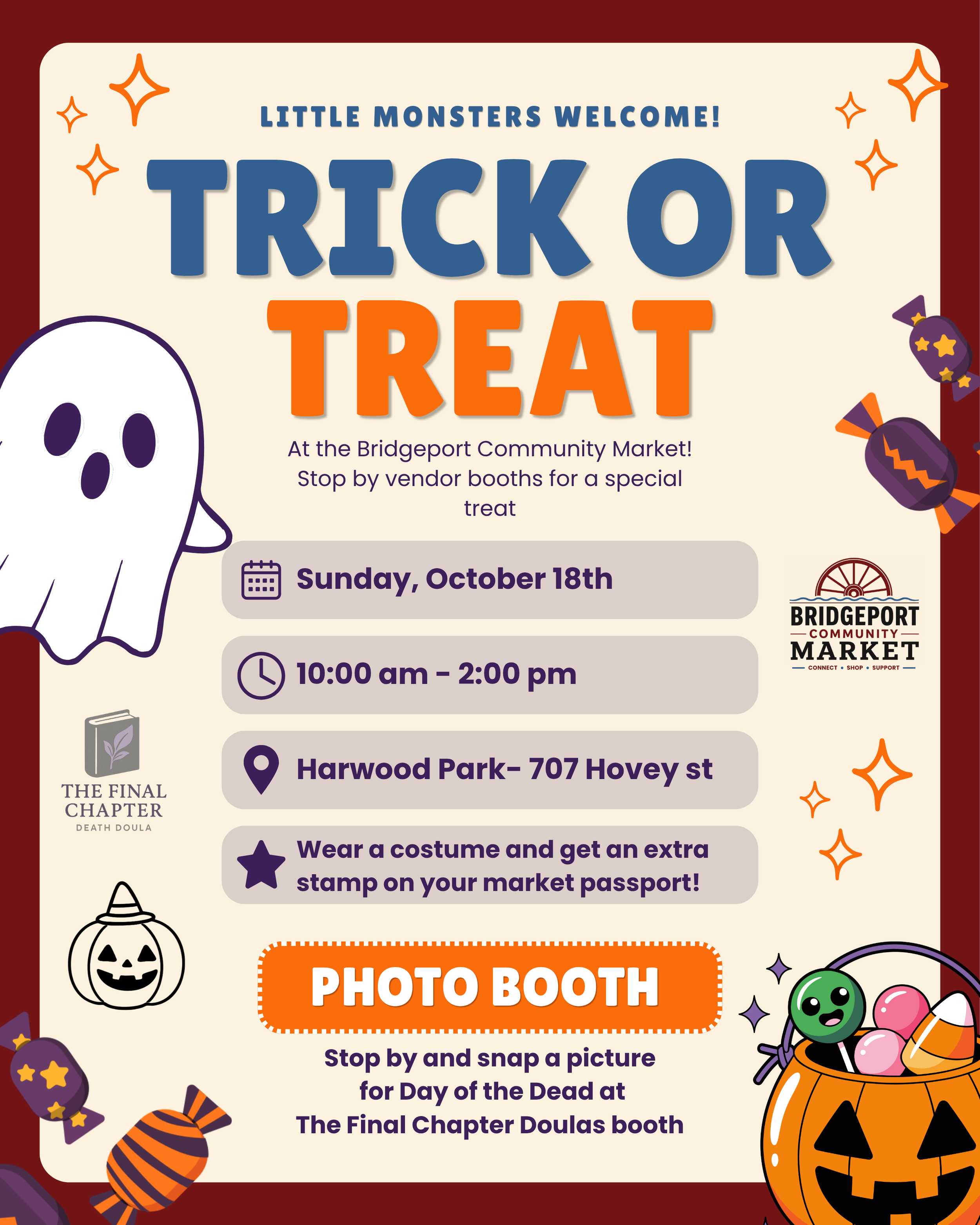  Trick or Treat at the Bridgeport Community Market