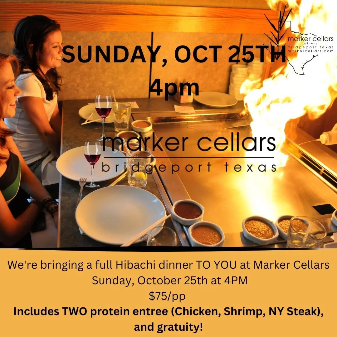 Hibachi dinner at Marker Cellars 