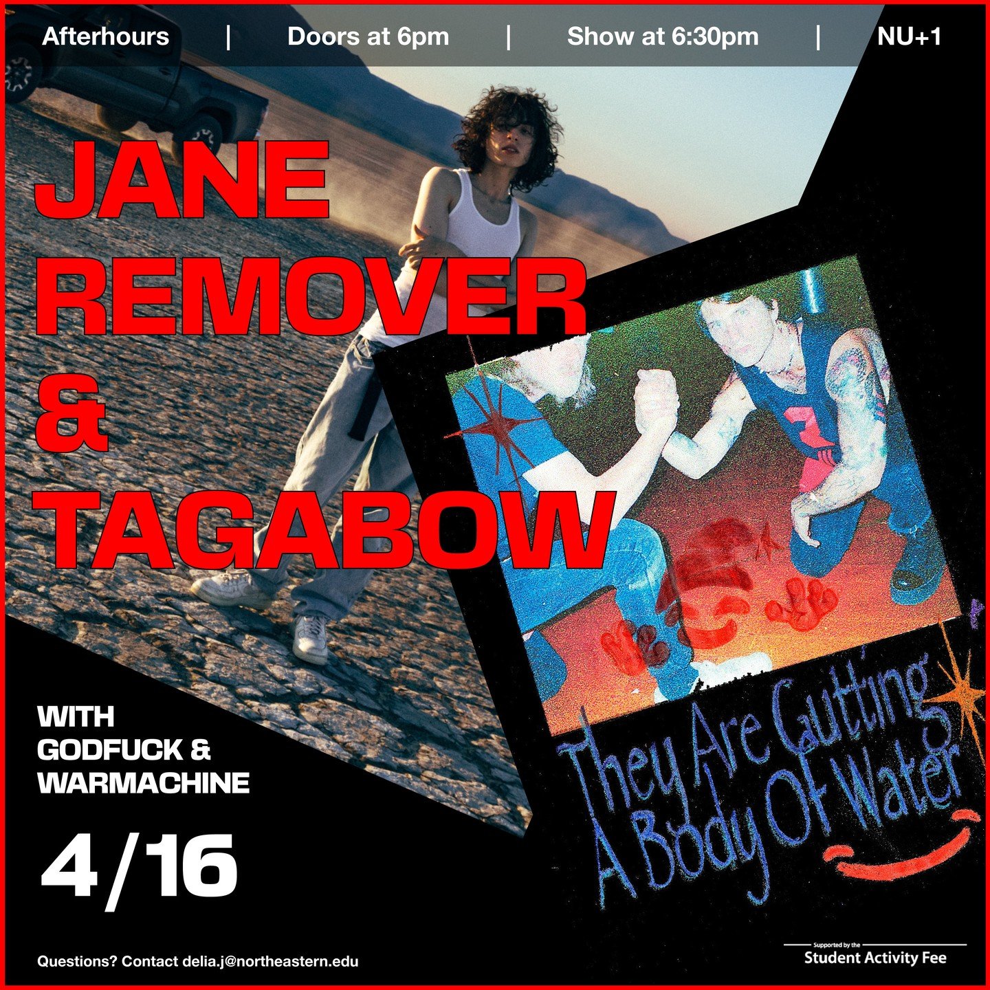 @jane_remover AND @tagabowphl ARE COMING TO AFTERHOURS ON APRIL 16! ❤️&zwj;🔥🎤 FEAT: @godfuck_ and @therealwarmachine 

Tickets will be LIVE on nuhuskies.evenue.net TOMORROW, 4/9, at noon. Link in bio &ndash;&nbsp;sign in with your student credentia