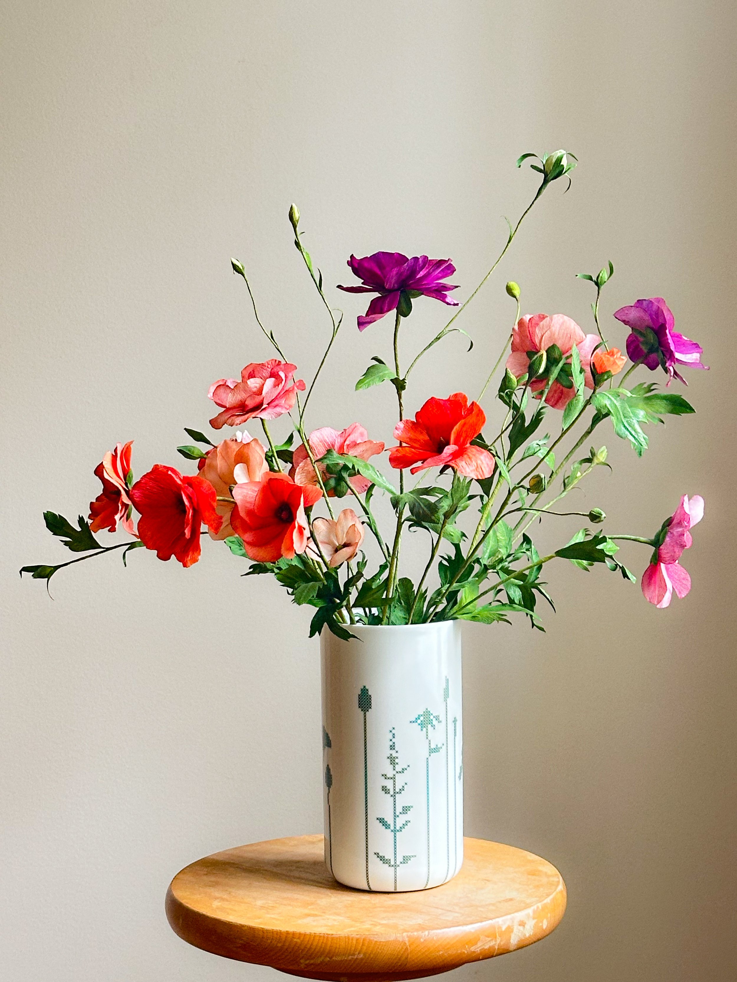 Sommerfugl ranunkler af papir  lavet  i hånden