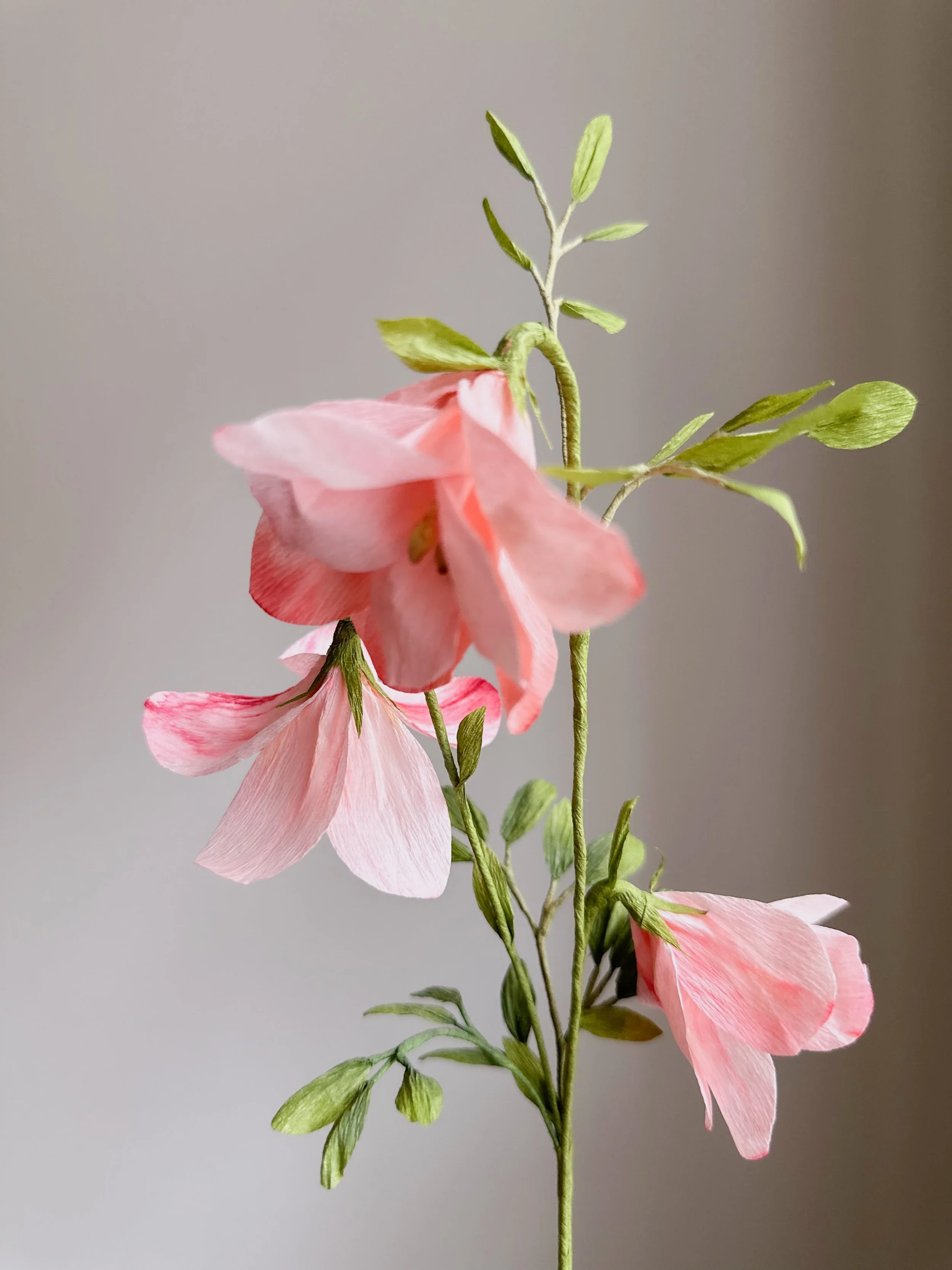 papirblomst - lyserød