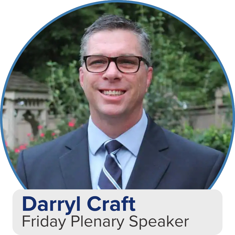 Headshot of Darryl Craft who will be Friday's Plenary Speaker