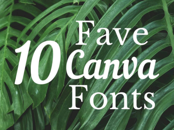 10 Fave Canva Fonts